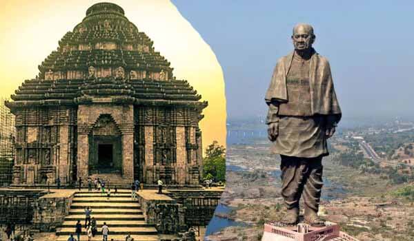 Konark Sun Temple and Statue of Unity included into 'Iconic Sites' list